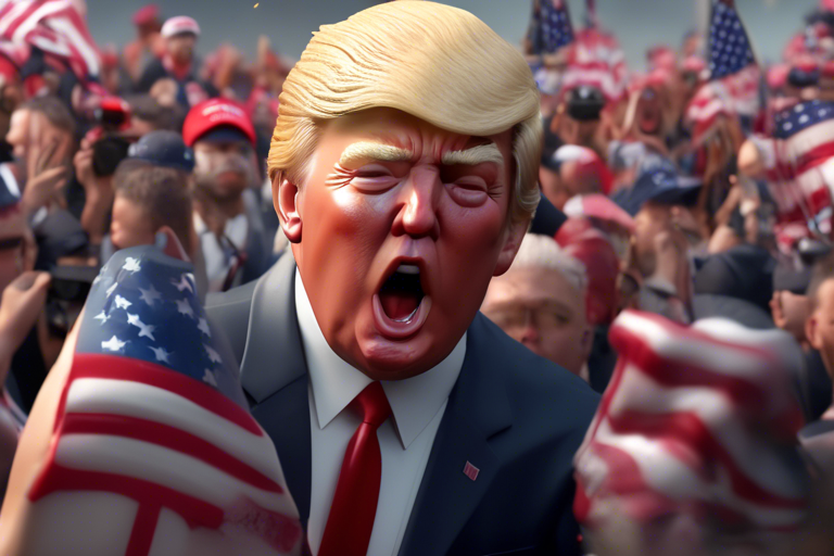 Donald Trump was rushed away with apparent injury after shots were fired at rally ?