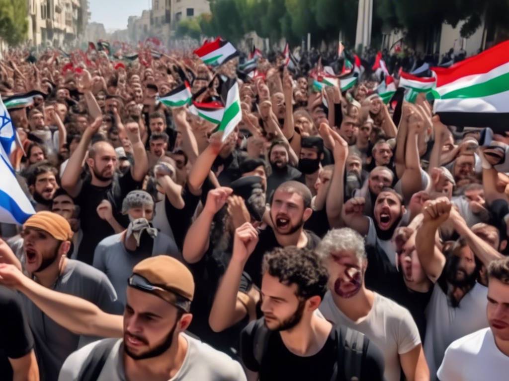 Israeli protests erupt over Gaza hostages ???