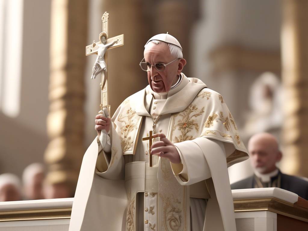 Pope? leads moving Easter service in Basilica?️