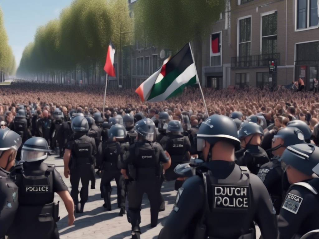 Dutch police disperse pro-Palestinian student rally ✊??