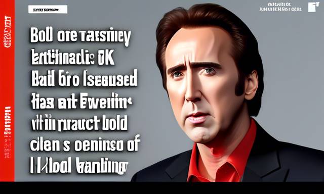 Bold Warning Issued by Nicolas Cage on AI's Impact on Actors ??