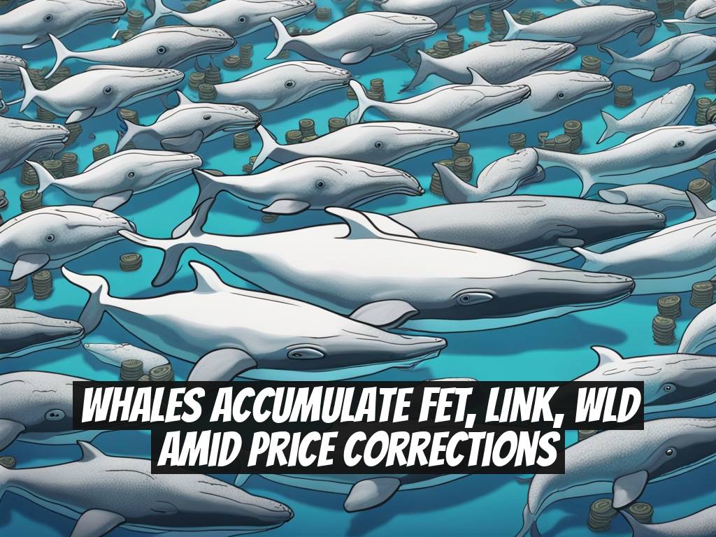 Whales Accumulate FET, LINK, WLD amid Price Corrections