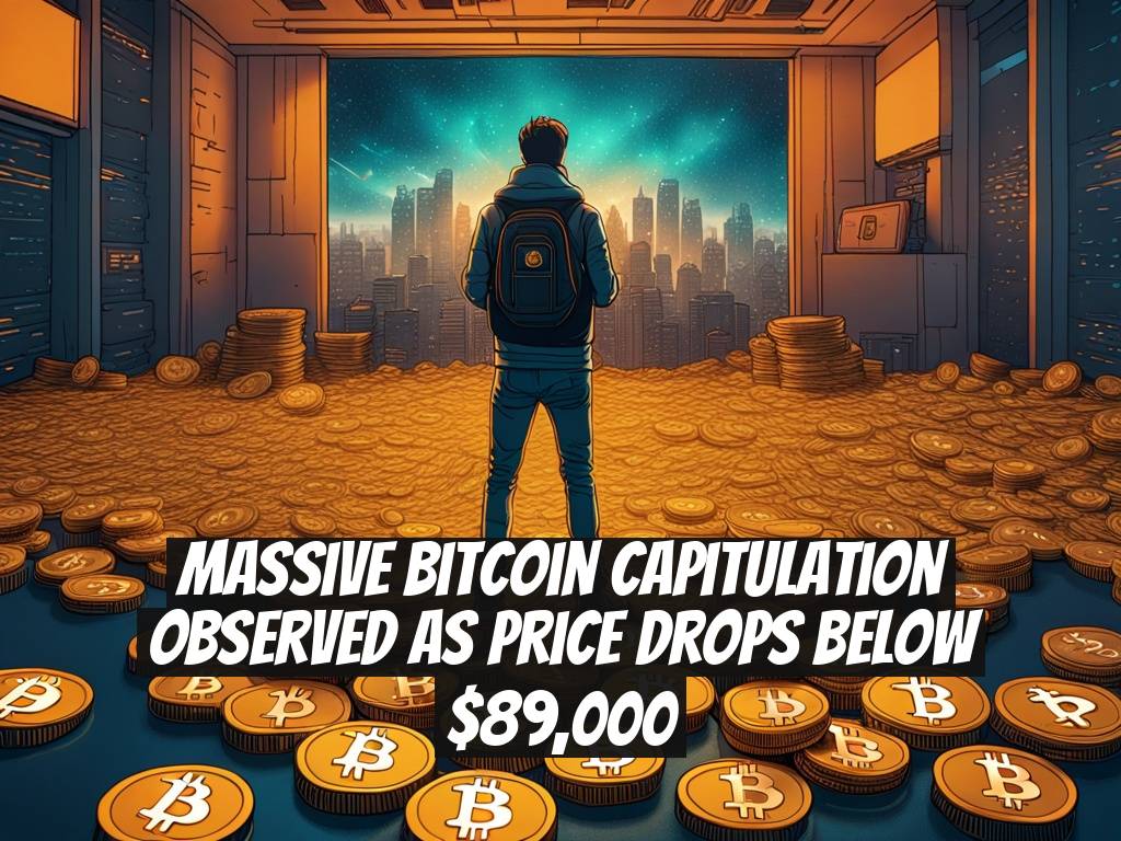 Massive Bitcoin Capitulation Observed as Price Drops Below $89,000