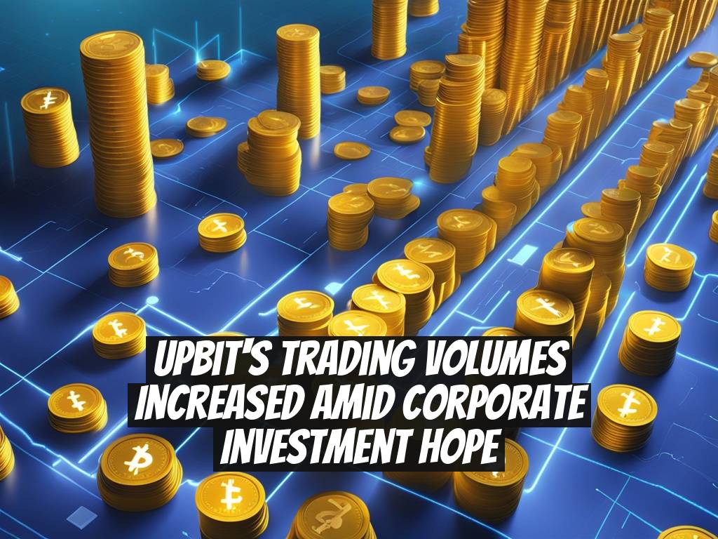 Upbit's Trading Volumes Increased Amid Corporate Investment Hope