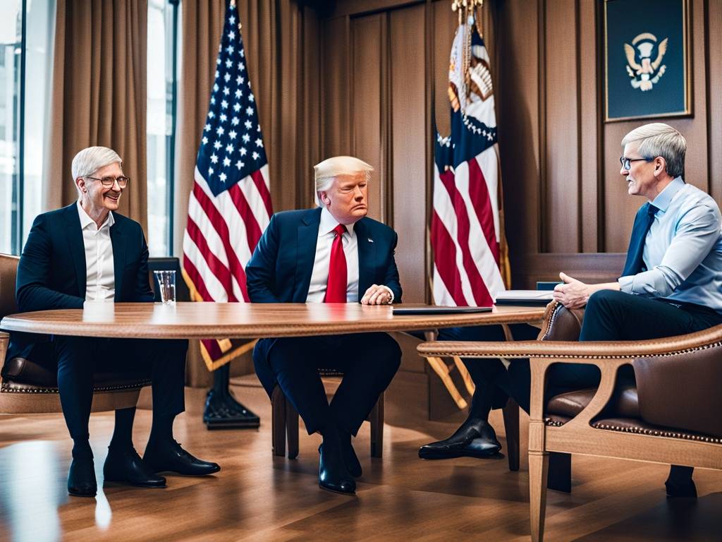 Crucial Meeting Between Trump and Apple CEO Tim Cook Held ??