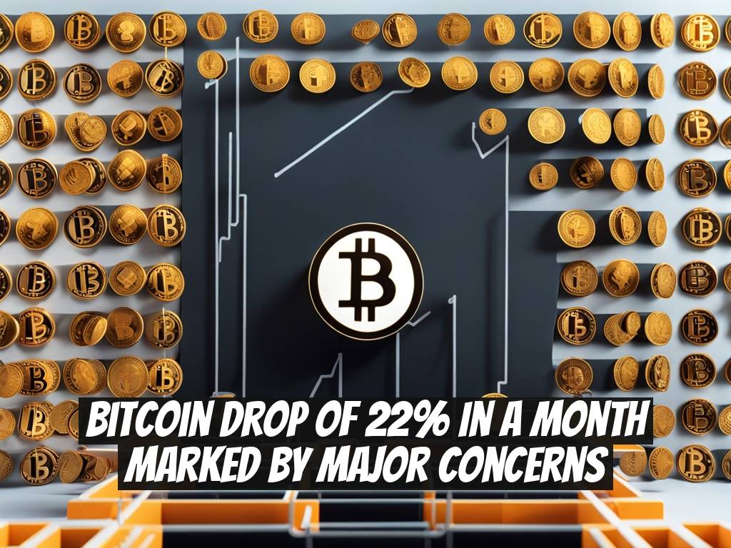 Bitcoin Drop of 22% in a Month Marked by Major Concerns