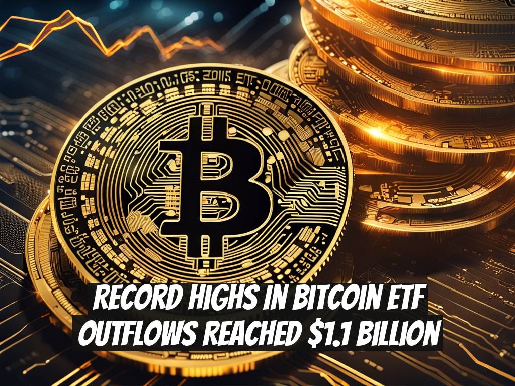Record Highs in Bitcoin ETF Outflows Reached $1.1 Billion