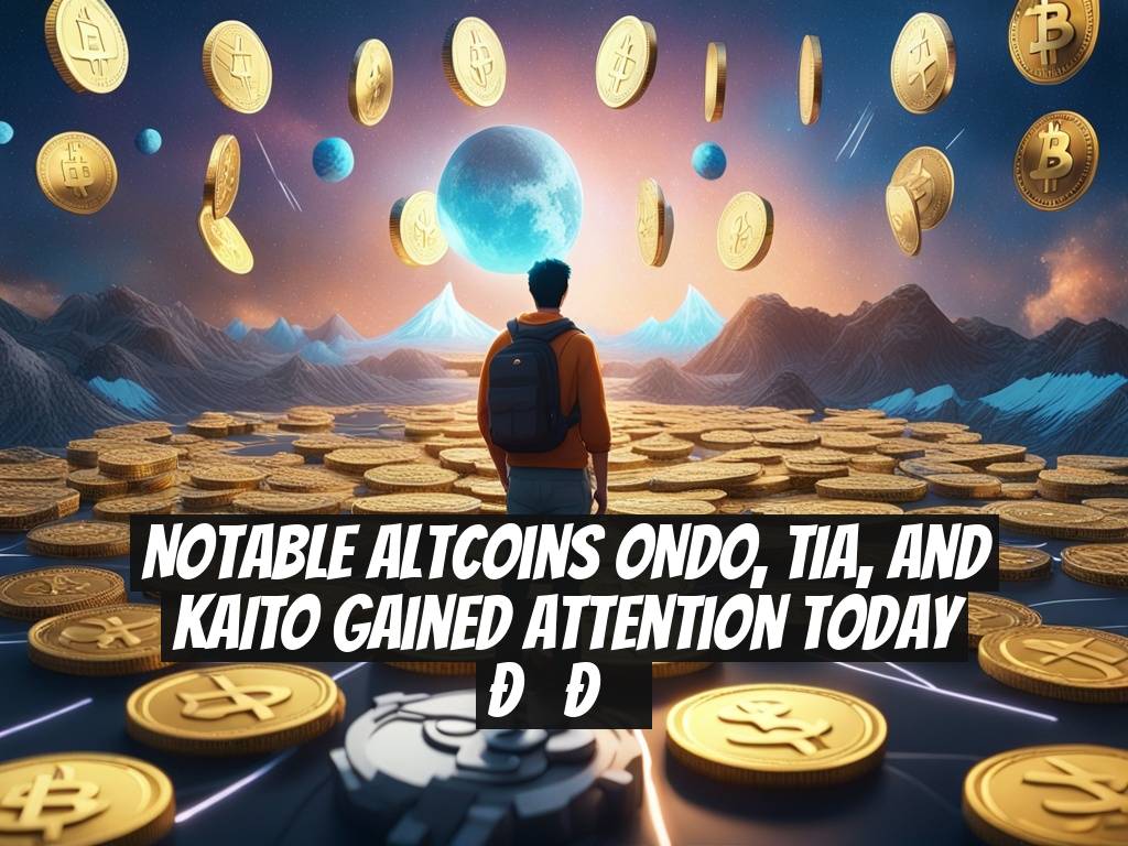 Notable Altcoins ONDO, TIA, and KAITO Gained Attention Today ??