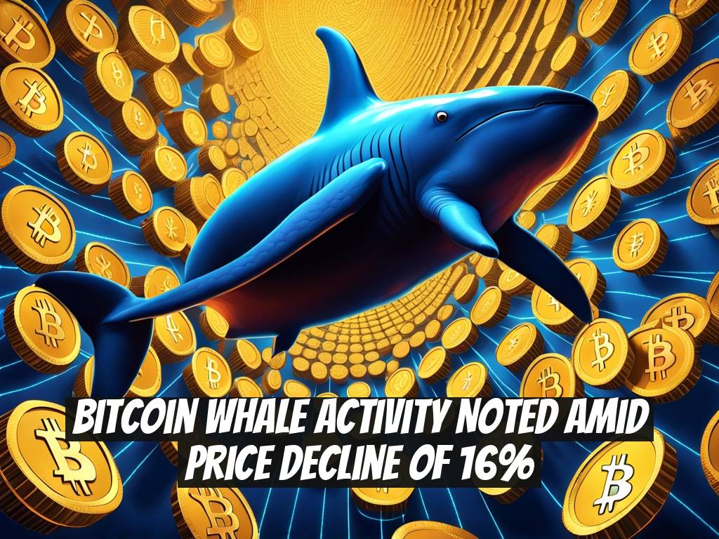 Bitcoin Whale Activity Noted Amid Price Decline of 16%