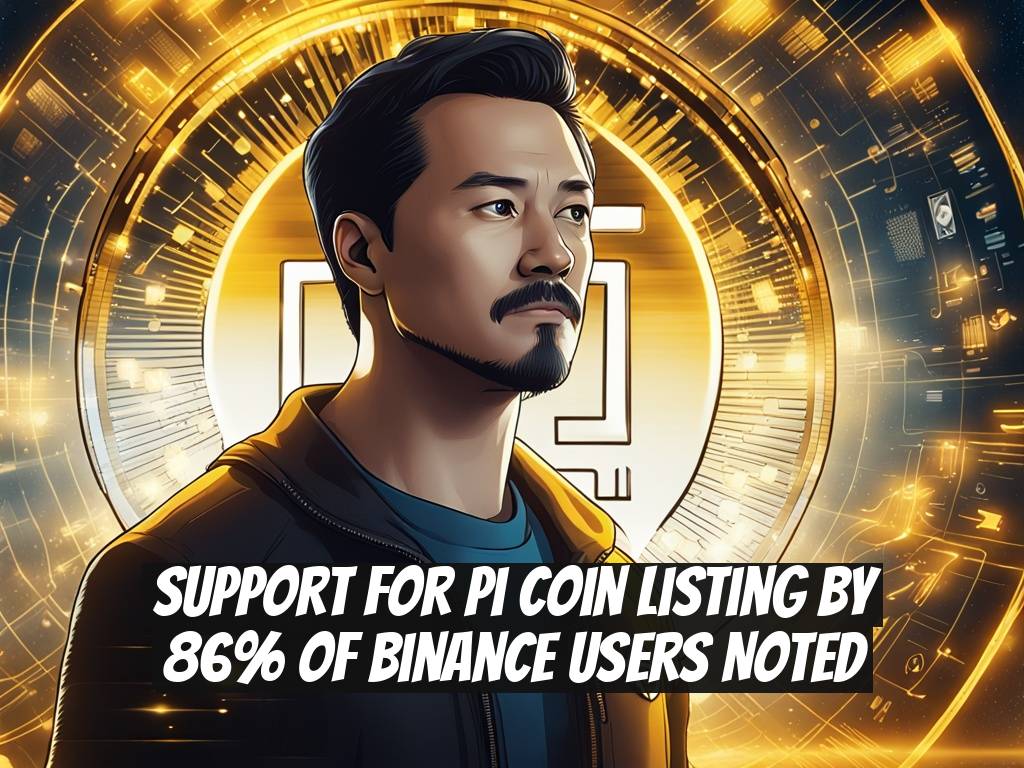 Support for Pi Coin Listing by 86% of Binance Users Noted