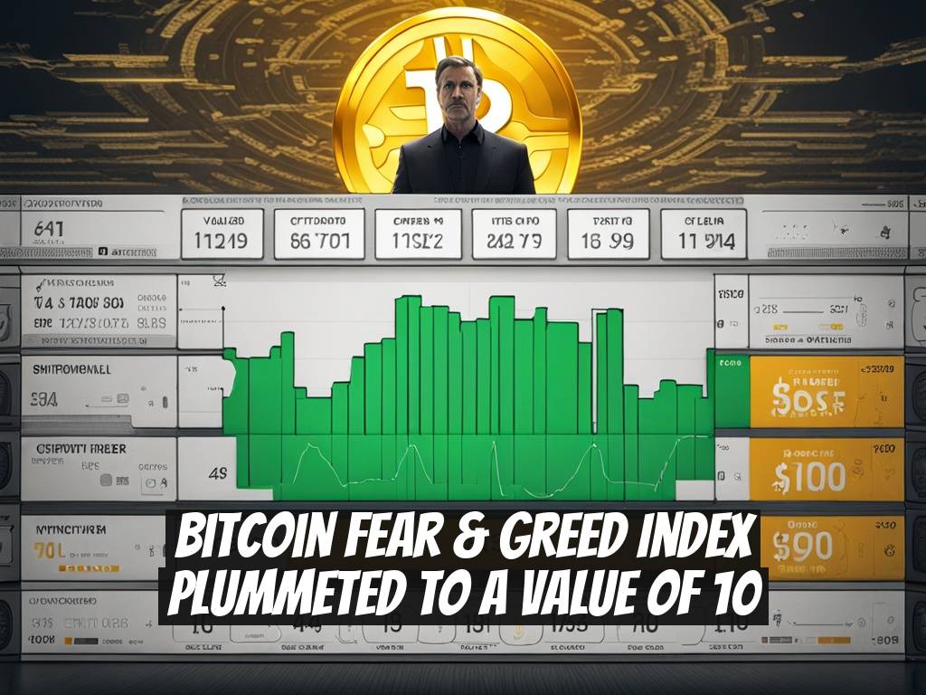 Bitcoin Fear & Greed Index Plummeted to a Value of 10