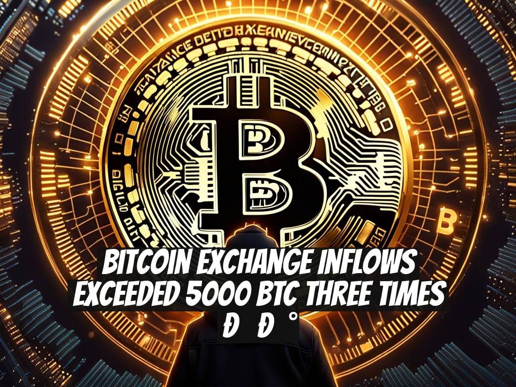 Bitcoin Exchange Inflows Exceeded 5000 BTC Three Times ??