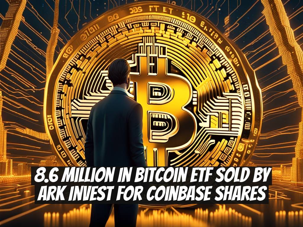 8.6 Million in Bitcoin ETF Sold by ARK Invest for Coinbase Shares