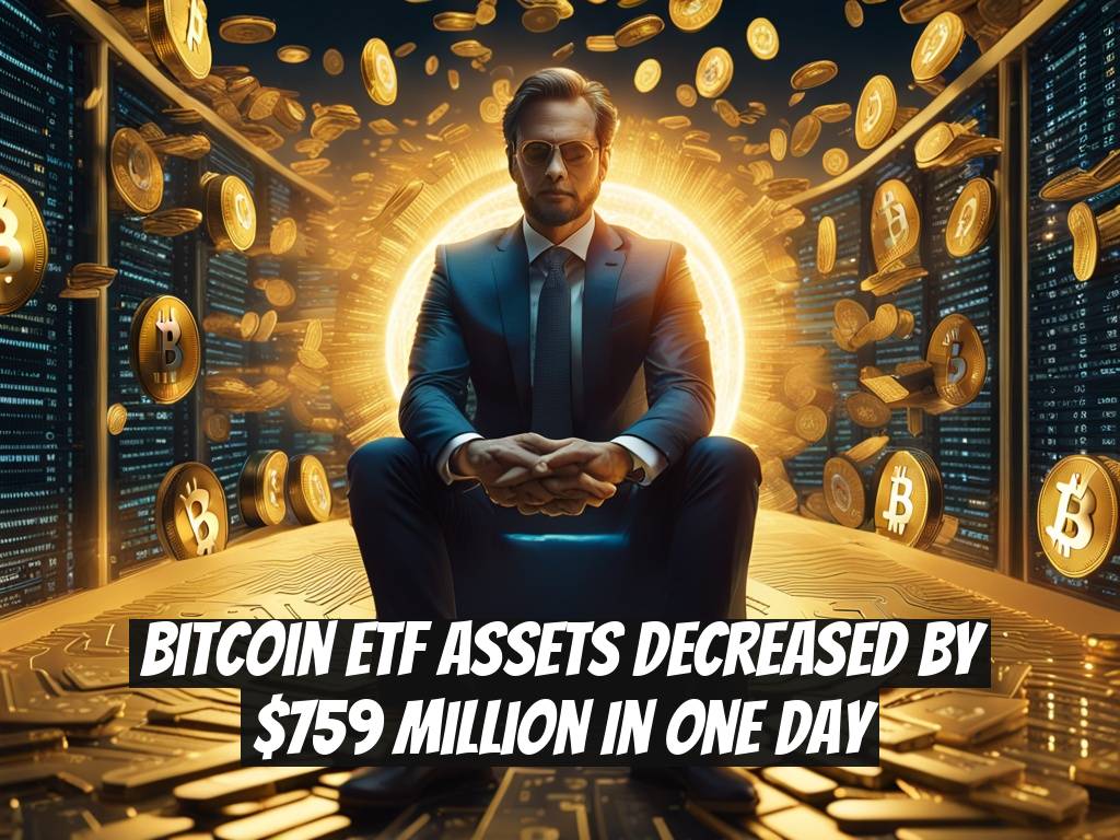 Bitcoin ETF Assets Decreased by $759 Million in One Day
