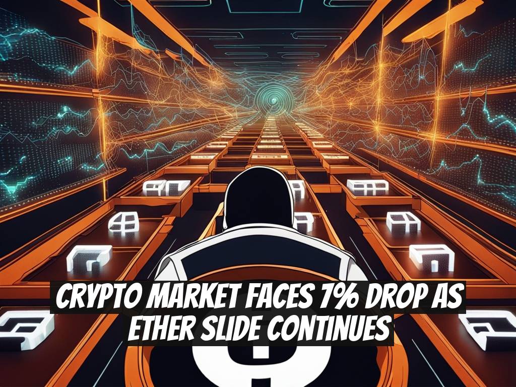 Crypto Market Faces 7% Drop as Ether Slide Continues