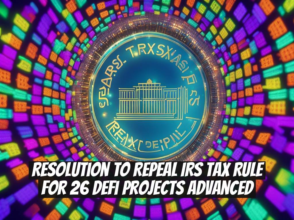Resolution to Repeal IRS Tax Rule for 26 DeFi Projects Advanced