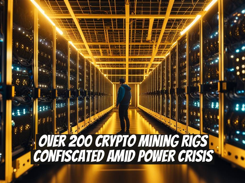 Over 200 Crypto Mining Rigs Confiscated Amid Power Crisis