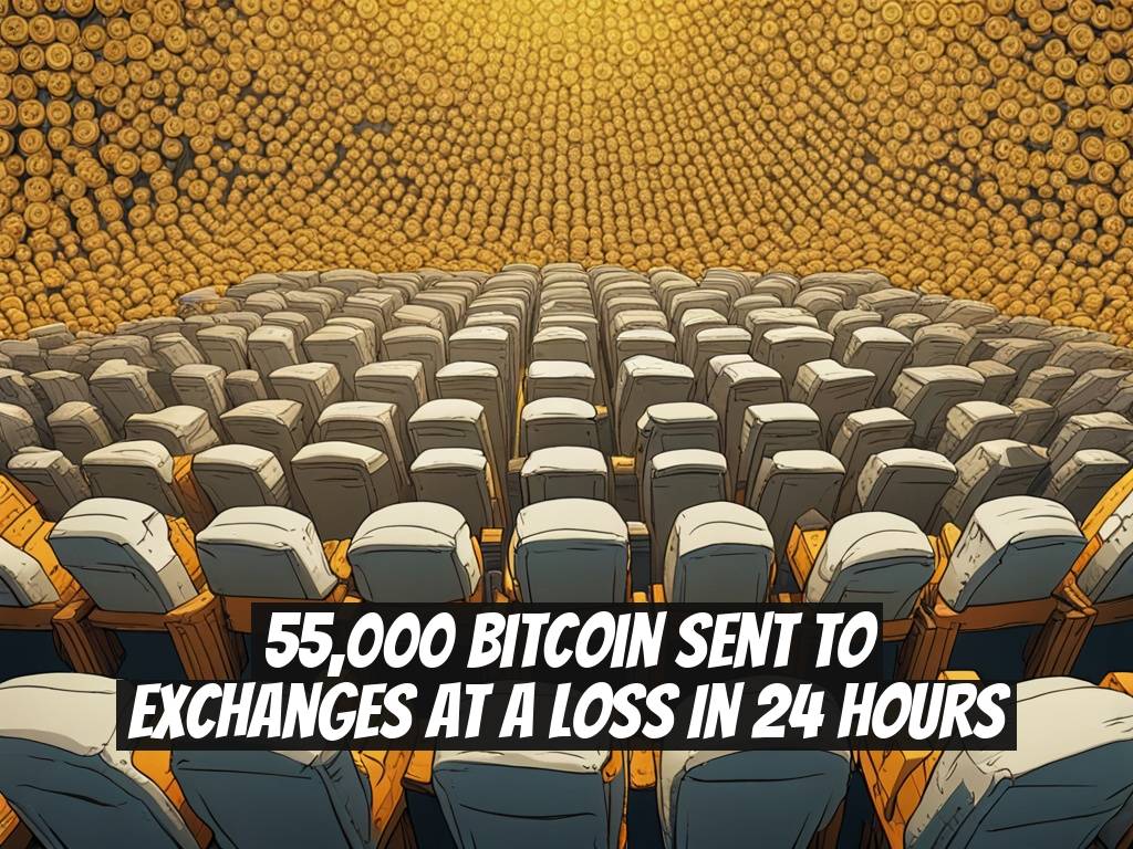 55,000 Bitcoin Sent to Exchanges at a Loss in 24 Hours