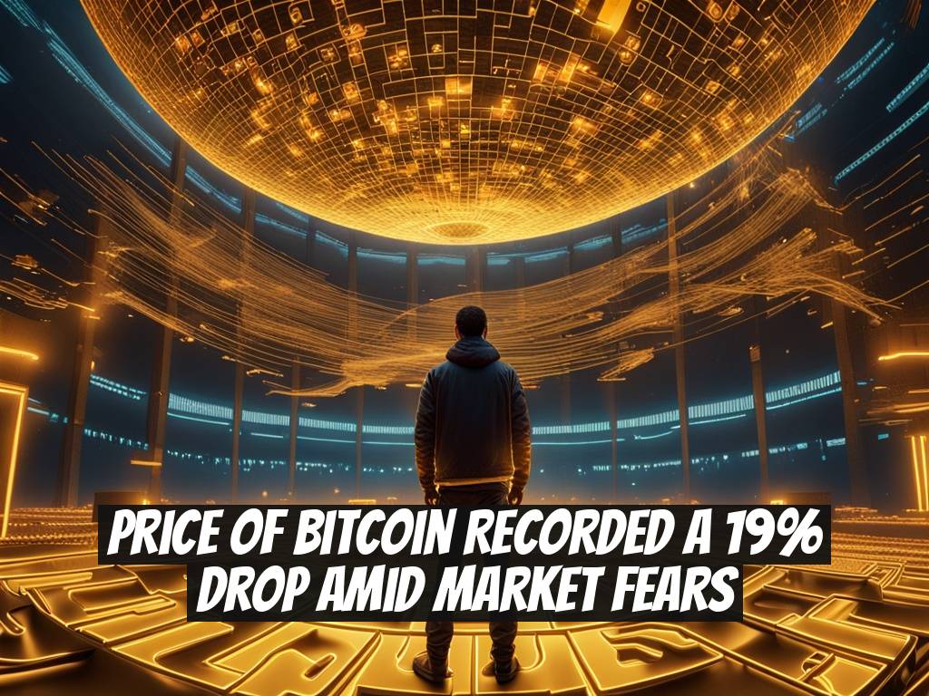 Price of Bitcoin Recorded a 19% Drop Amid Market Fears