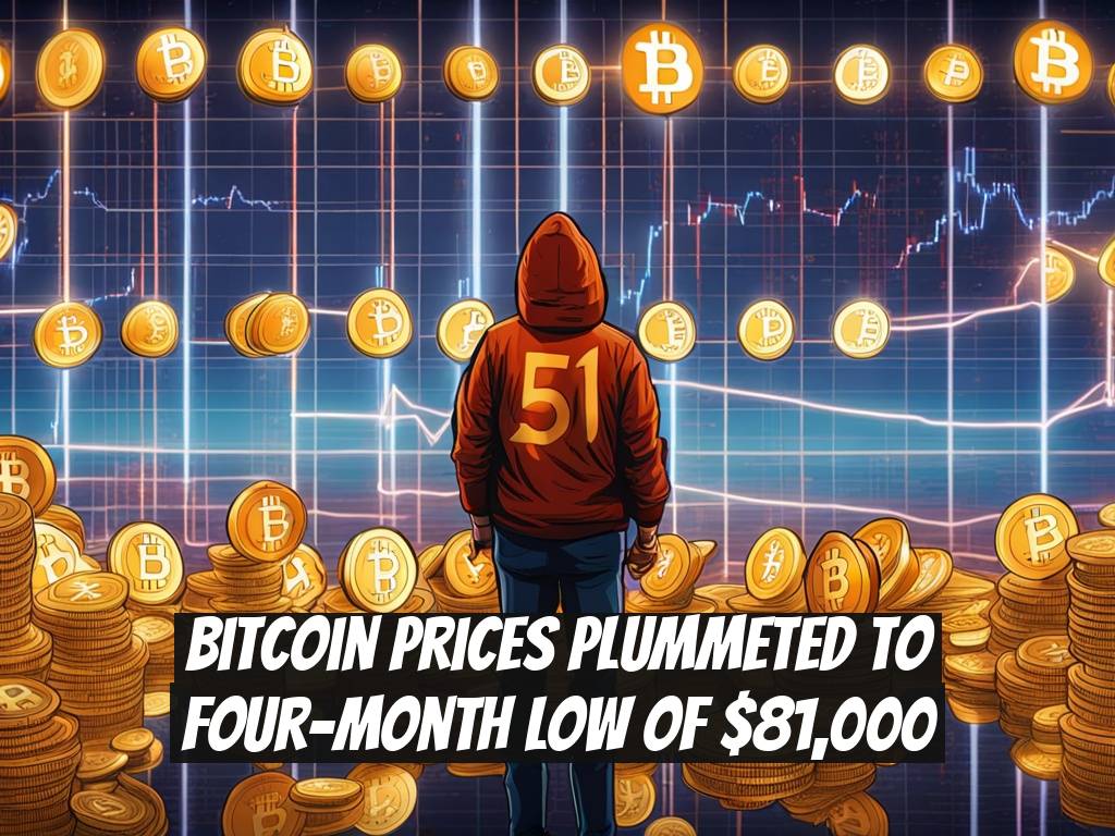 Bitcoin Prices Plummeted to Four-Month Low of $81,000