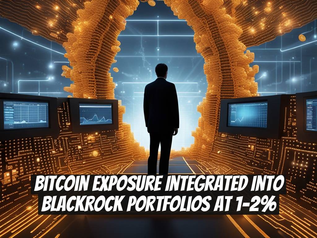 Bitcoin Exposure Integrated into BlackRock Portfolios at 1-2%