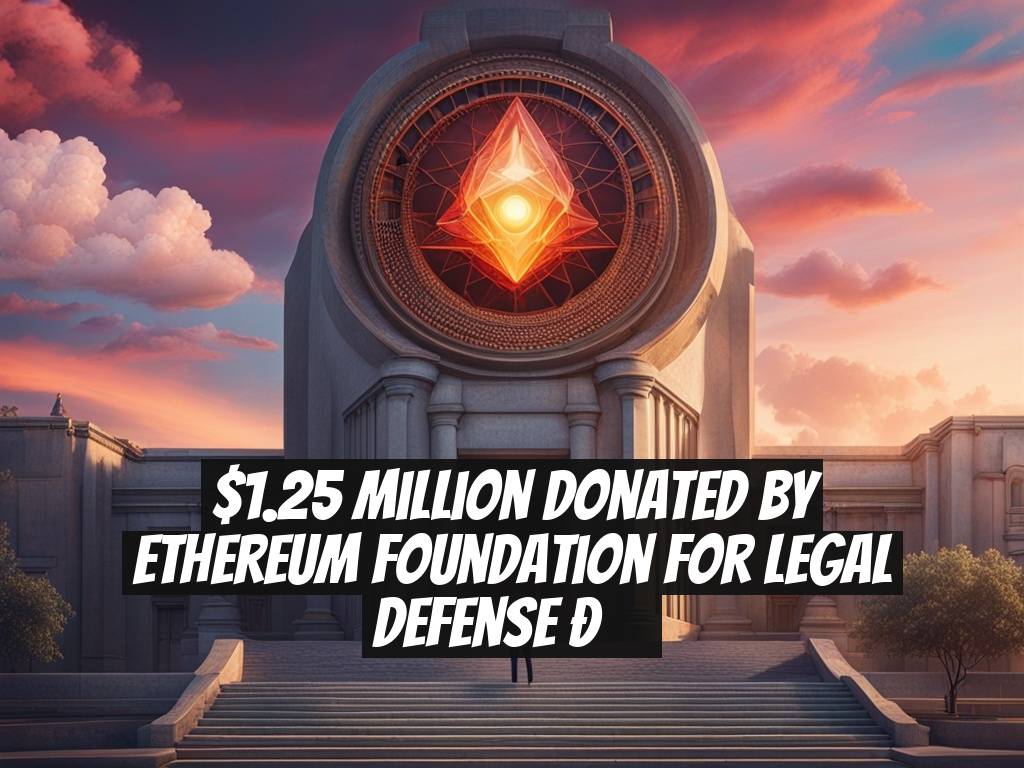 $1.25 Million Donated by Ethereum Foundation for Legal Defense ?⚖️