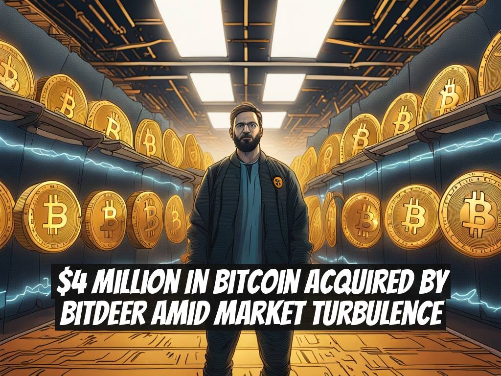 $4 Million in Bitcoin Acquired by Bitdeer Amid Market Turbulence