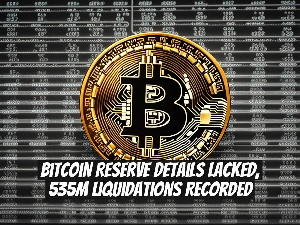 Bitcoin Reserve Details Lacked, 535M Liquidations Recorded