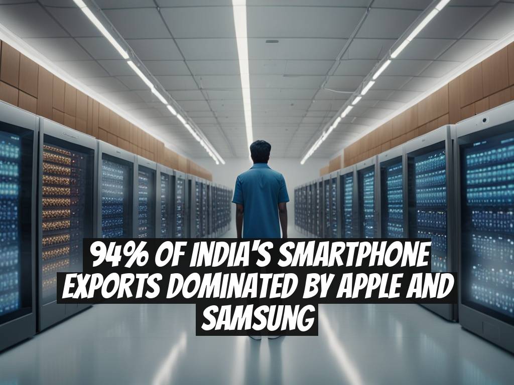 94% of India's Smartphone Exports Dominated by Apple and Samsung