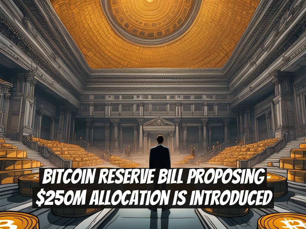 Bitcoin Reserve Bill Proposing $250M Allocation is Introduced
