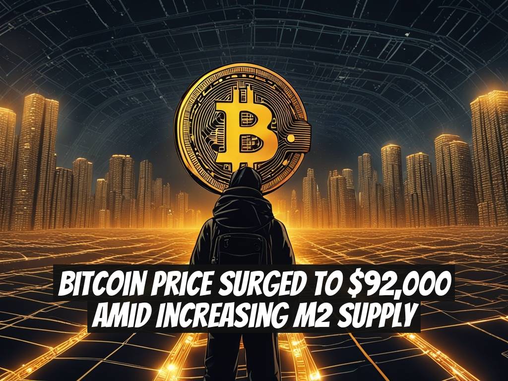 Bitcoin Price Surged to $92,000 Amid Increasing M2 Supply