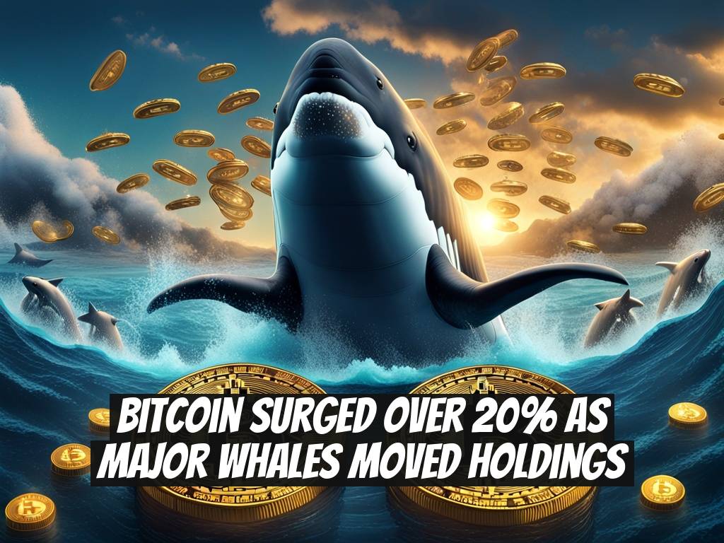 Bitcoin Surged Over 20% as Major Whales Moved Holdings