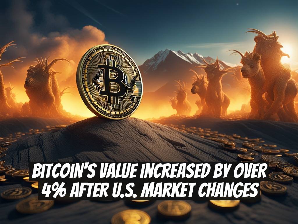 Bitcoin's Value Increased by Over 4% After U.S. Market Changes
