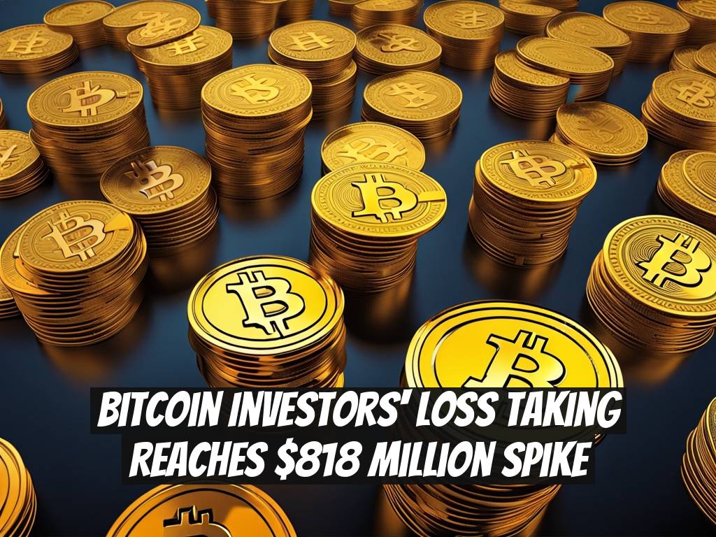 Bitcoin Investors' Loss Taking Reaches $818 Million Spike