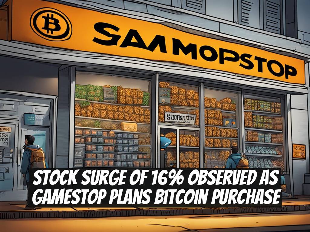 Stock Surge of 16% Observed as GameStop Plans Bitcoin Purchase
