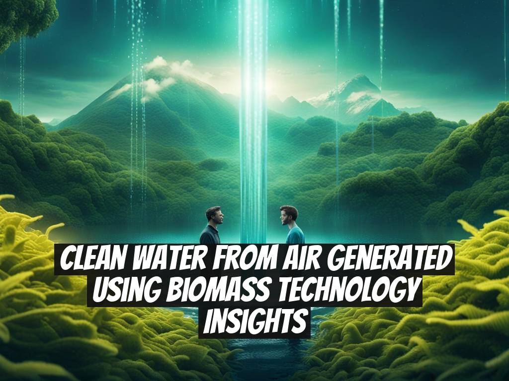 Clean Water from Air Generated Using Biomass Technology Insights