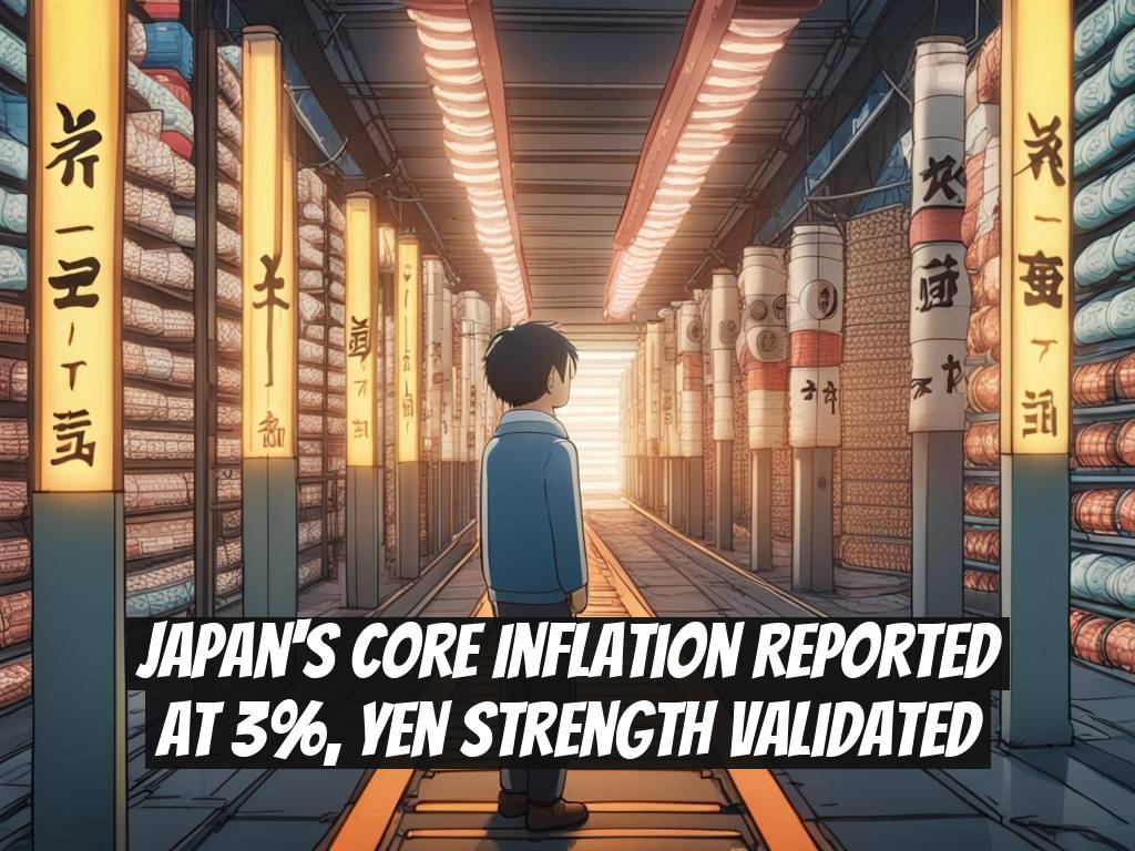 Japan's Core Inflation Reported at 3%, Yen Strength Validated