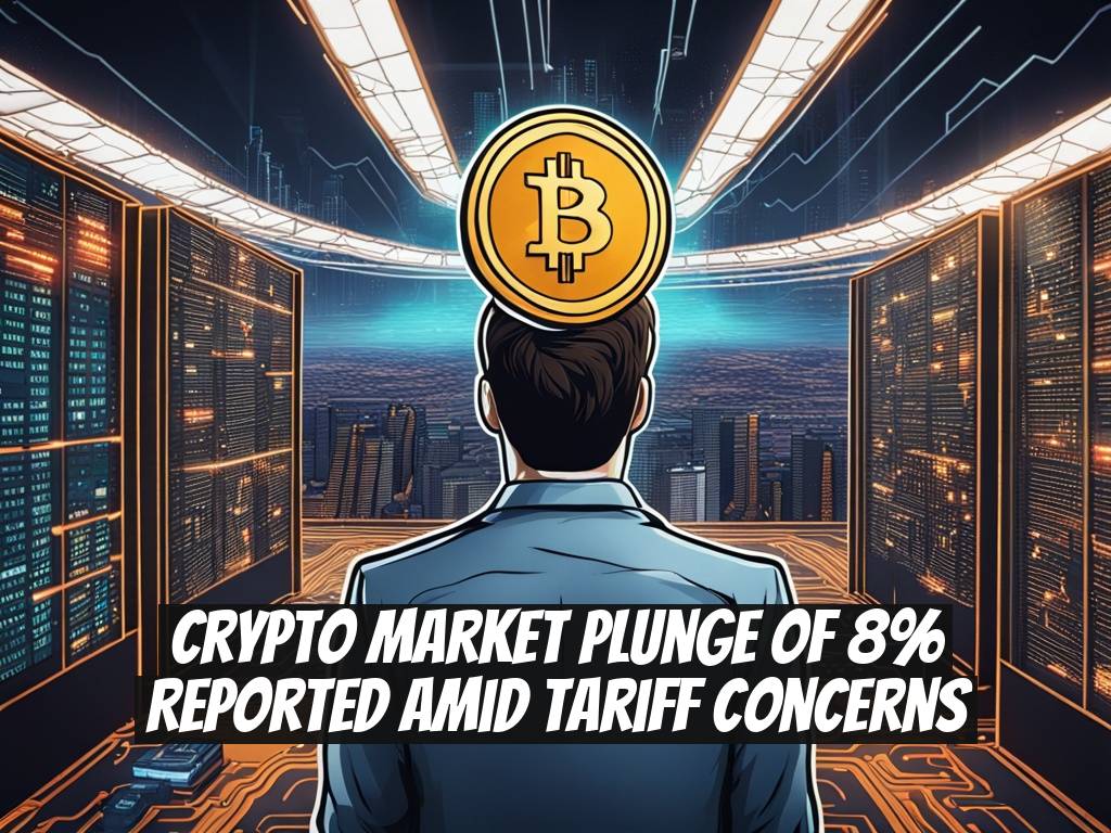 Crypto Market Plunge of 8% Reported Amid Tariff Concerns