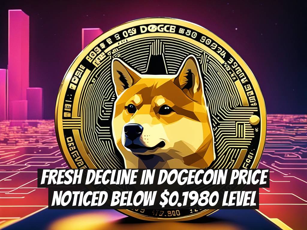 Fresh Decline in Dogecoin Price Noticed Below $0.1980 Level