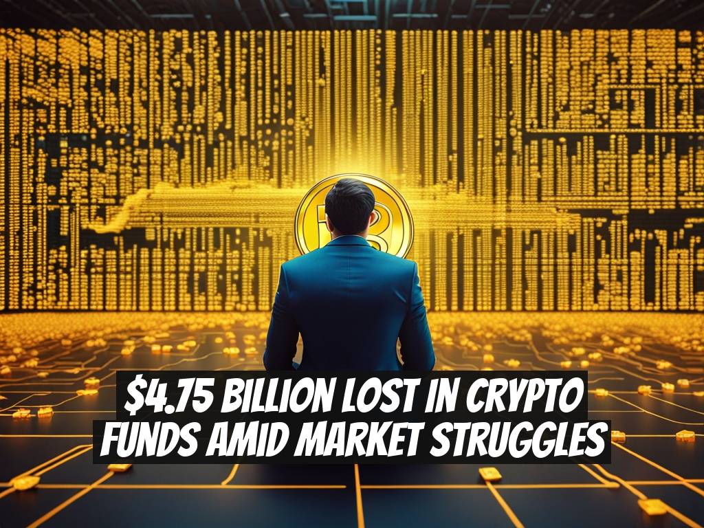 $4.75 Billion Lost in Crypto Funds Amid Market Struggles