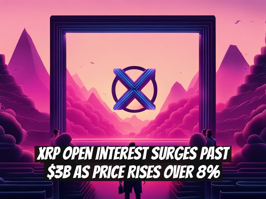 XRP Open Interest Surges Past $3B as Price Rises Over 8%