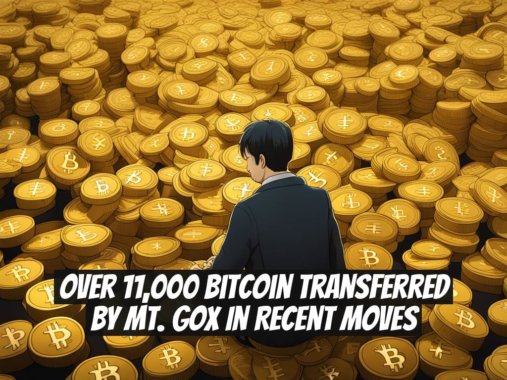Over 11,000 Bitcoin Transferred by Mt. Gox in Recent Moves
