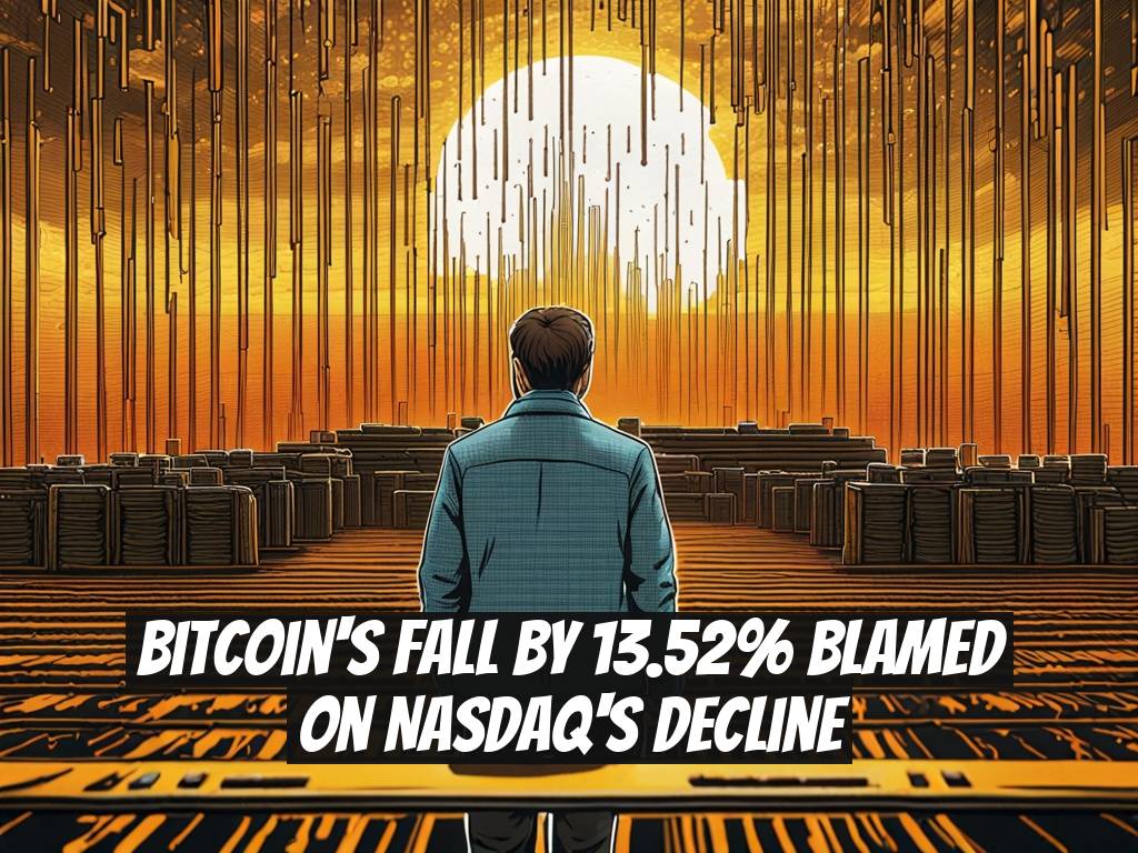 Bitcoin's Fall By 13.52% Blamed on Nasdaq's Decline