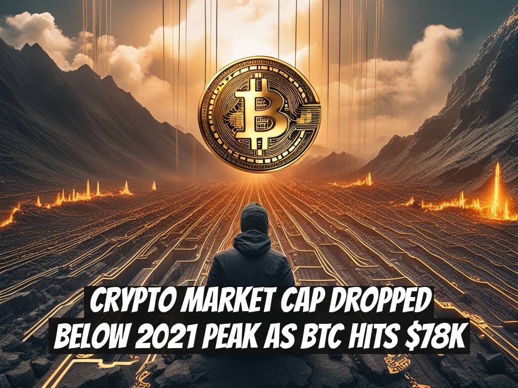 Crypto Market Cap Dropped Below 2021 Peak As BTC Hits $78K