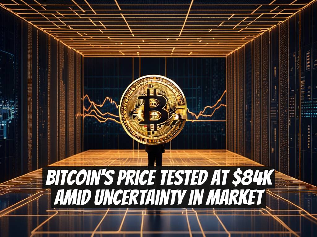 Bitcoin's Price Tested at $84K Amid Uncertainty in Market