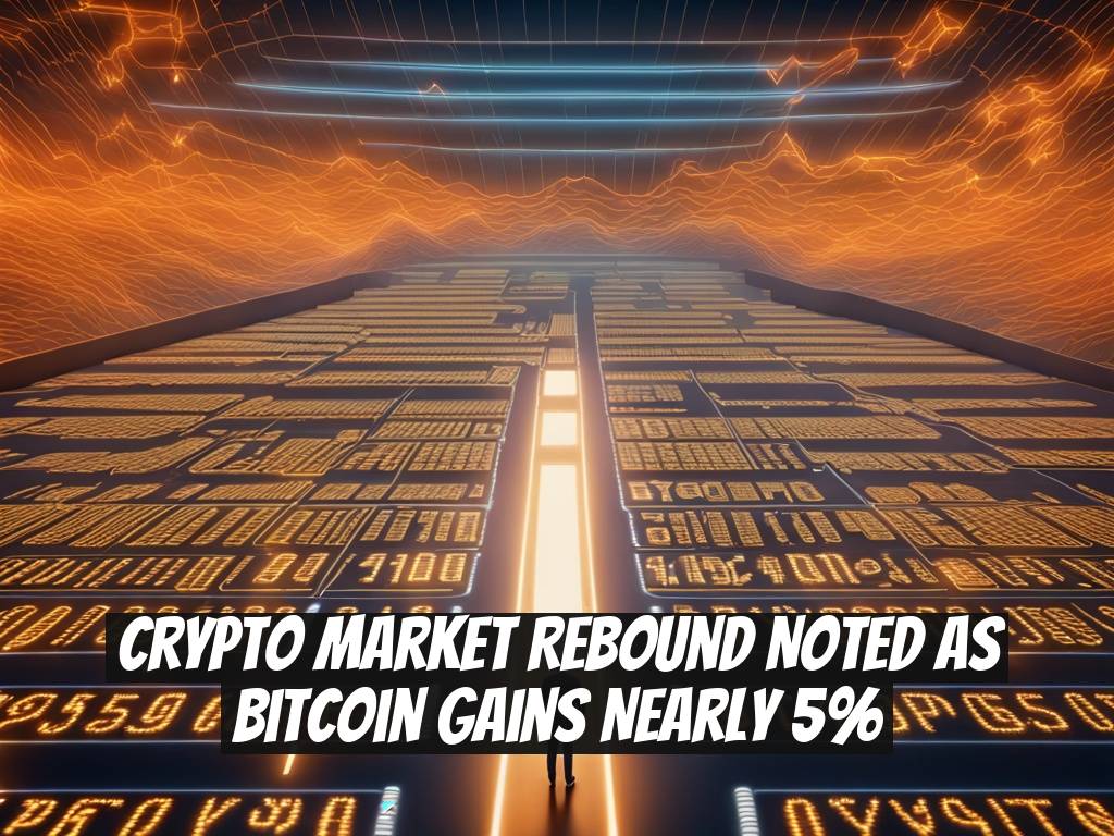 Crypto Market Rebound Noted as Bitcoin Gains Nearly 5%