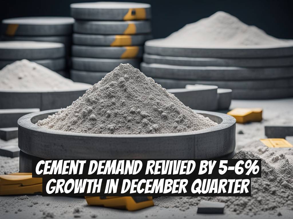 Cement Demand Revived by 5-6% Growth in December Quarter