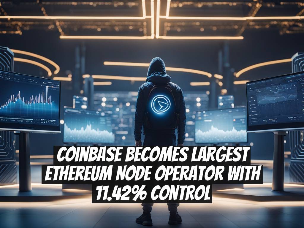 Coinbase Becomes Largest Ethereum Node Operator with 11.42% Control