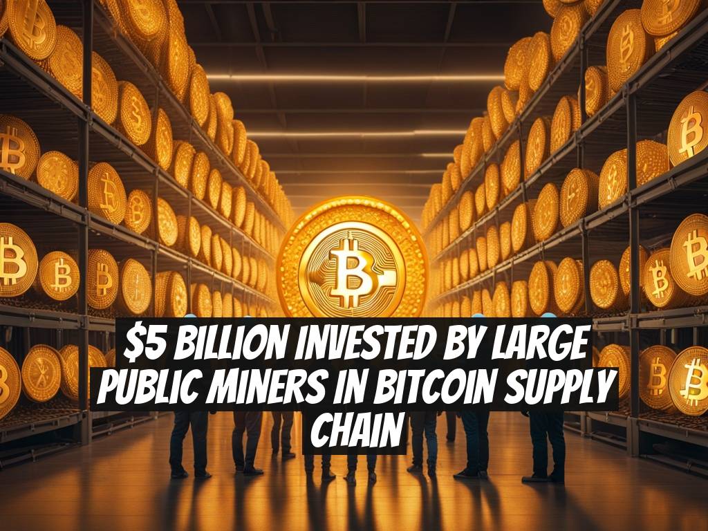 $5 Billion Invested by Large Public Miners in Bitcoin Supply Chain
