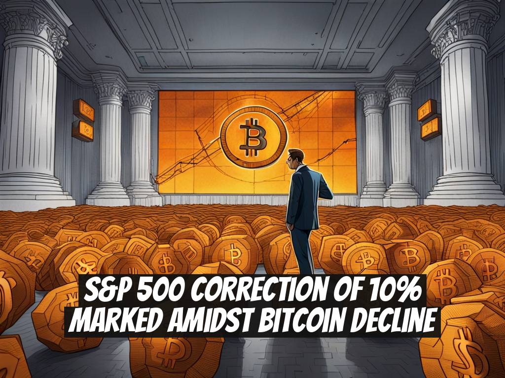 S&P 500 Correction of 10% Marked Amidst Bitcoin Decline
